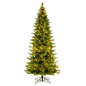 10' x 56" Brighton Pine Artificial Christmas Tree 3mm LED Color Changing Lights