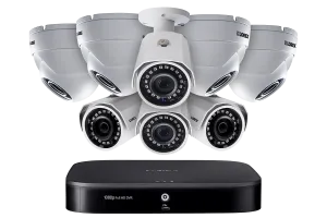 1080p HD 8-Channel Security System with Eight 1080p HD Outdoor Cameras, Advanced Motion Detection and Smart Home Voice Control