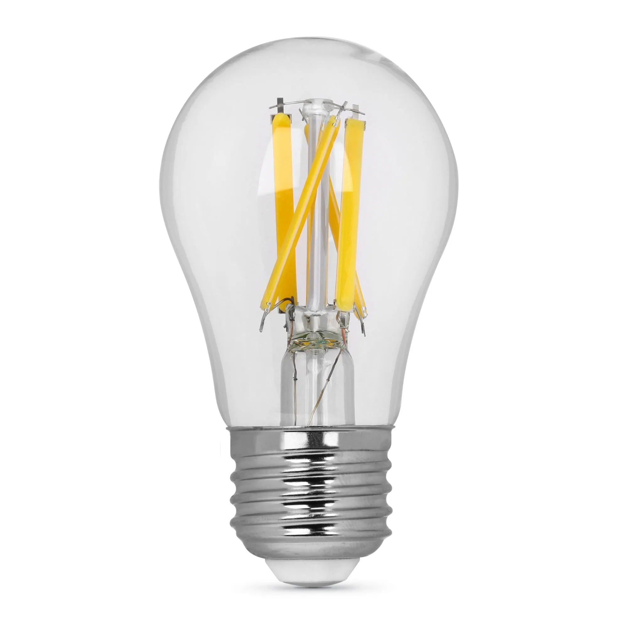 10W (75W Replacement) Bright White (3000K) E26 Base A15 Dimmable Enhance Filament LED Bulb (2-Pack)