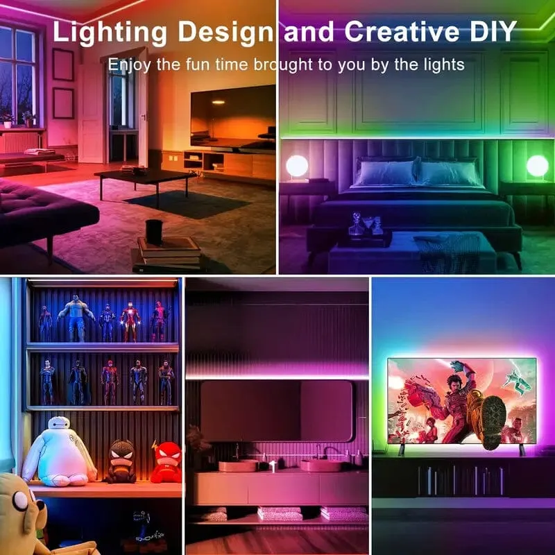 130 Ft. RGB 24V Led Strip Lights with App Controlled Remote