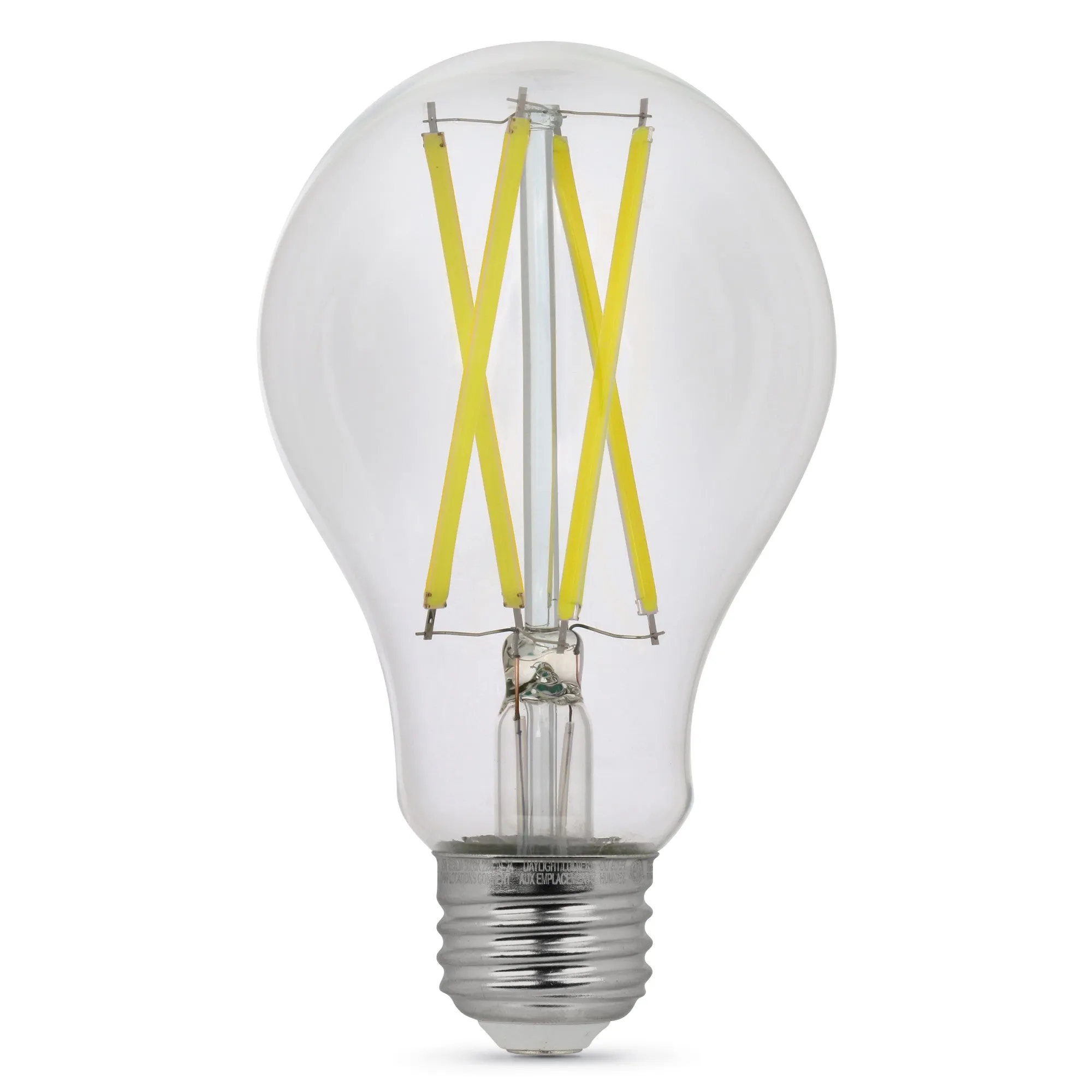 15W (100W Replacement) Bright White (3000K) A21 (E26 Base) Clear Filament LED (2-Pack)