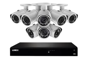 16 Channel Fusion NVR Security System with Eight 2K (5MP) Color Night Vision IP Cameras