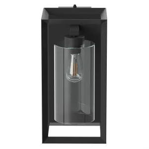 18 in. Rectangular LED Lantern, Black