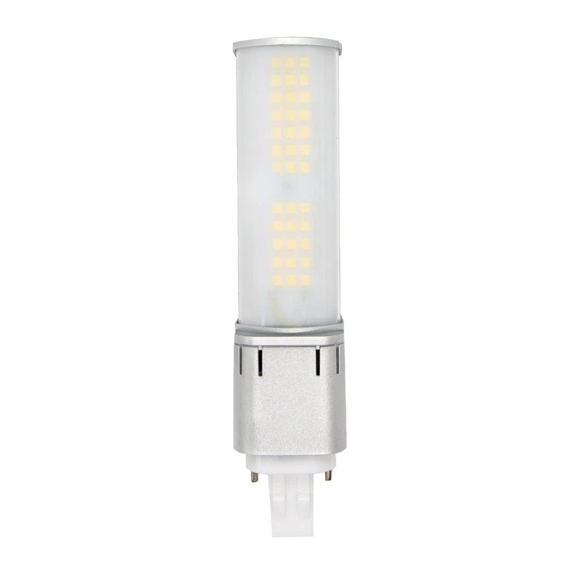 2 pin PL LED Bulb, 7W, 880lm, 4000K, Horizontal, 13W CFL Equal, GX23-2 Base, Direct Or Bypass