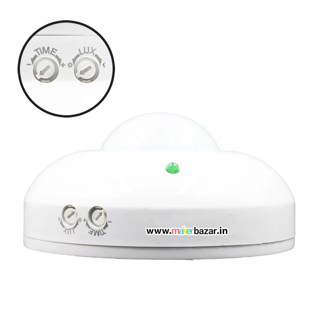 220VAC 360 Degree Ceiling Mounted PIR Motion Sensor With Adjustable Light Sensitivity and Time Delay