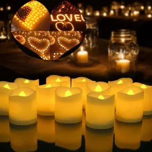 24-Pieces Flameless LED Tea Light Tealight Candle Wedding Decoration