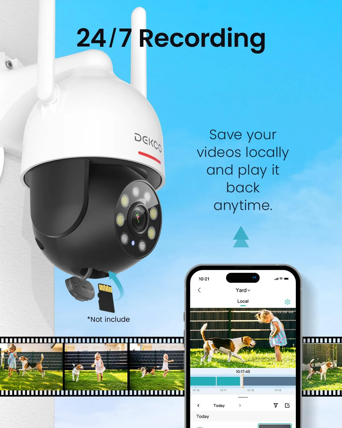 2K HD Outdoor Security Camera with 360 Degree.