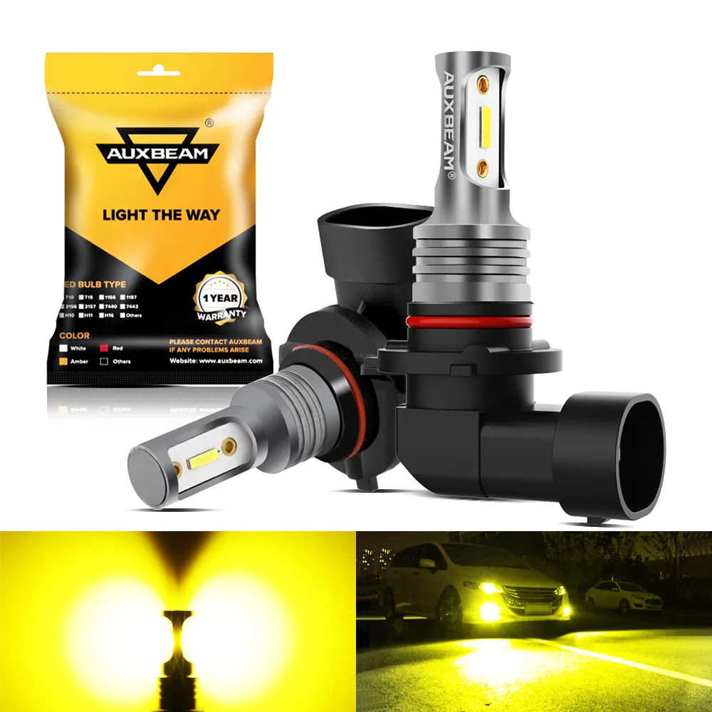 (2pcs/set) H10/9145/9140 GC3 White Yellow Light 8000LM LED Fog Light Bulbs/DRL