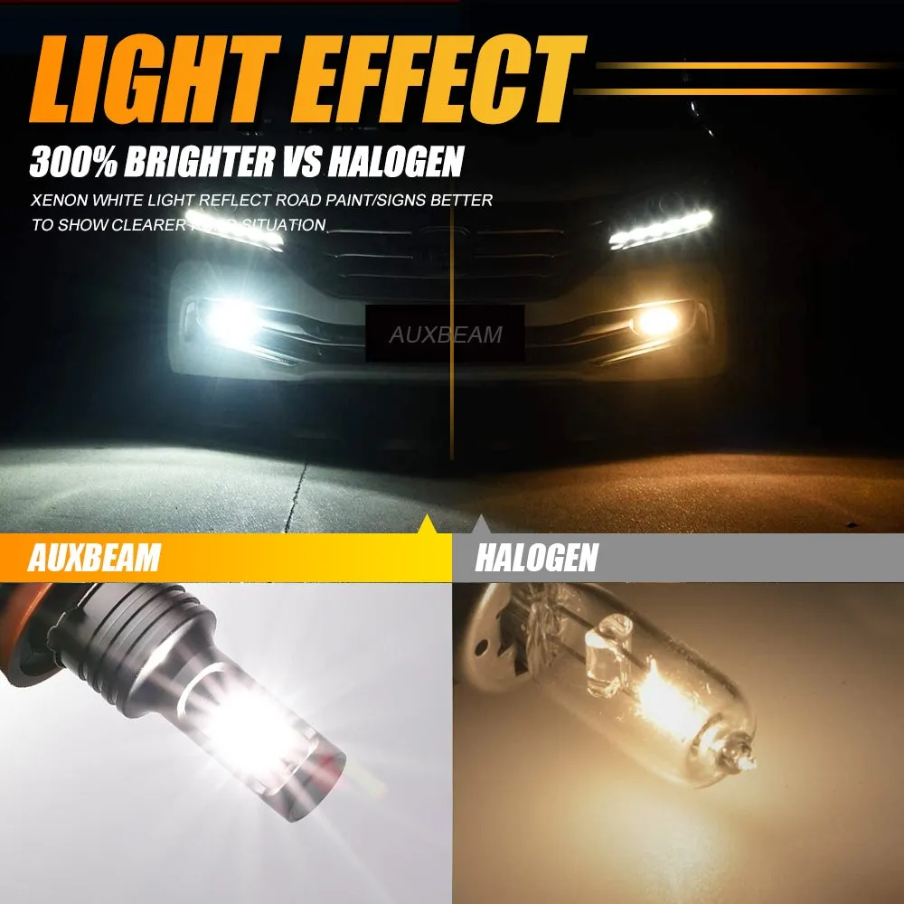 (2pcs/set) H10/9145/9140 GC3 White Yellow Light 8000LM LED Fog Light Bulbs/DRL