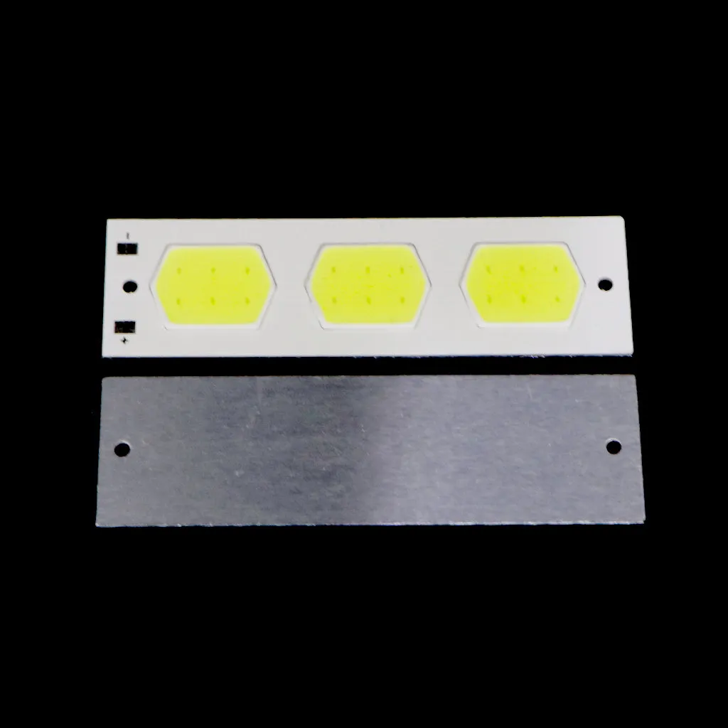 3.7v - 4V Hexagon shape COB led light [ Color - Cool White ]