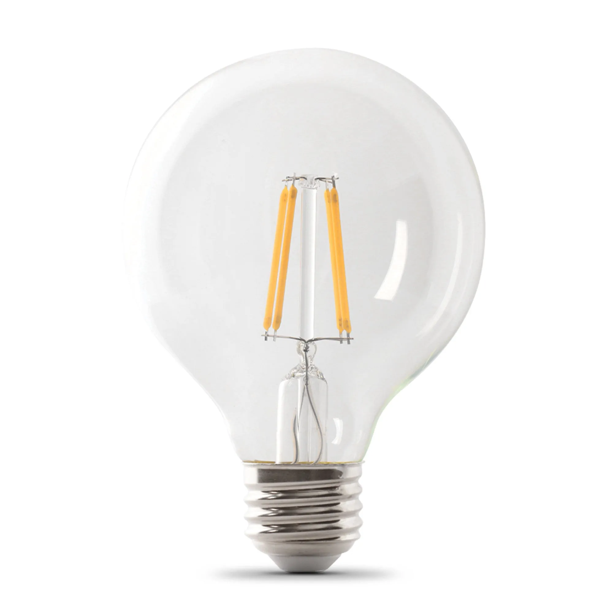 3.8W (40W Replacement) Daylight (5000K) E26 Base G25 Dimmable Enhance Glass Filament Globe LED Bulb