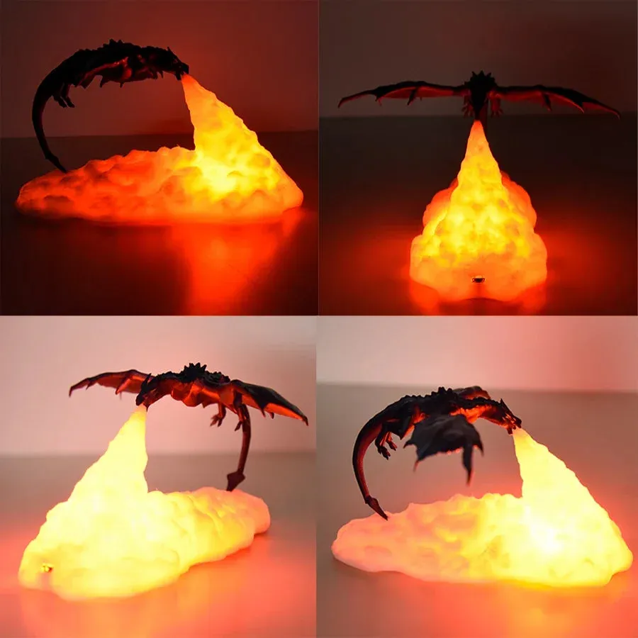 3D LED Dragon Shaped USB Night Light