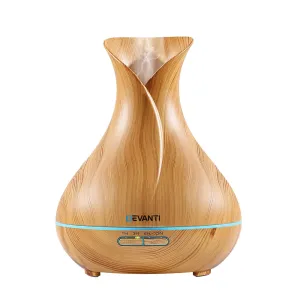 400ml 4 in 1 Aroma Diffuser remote control - Light Wood