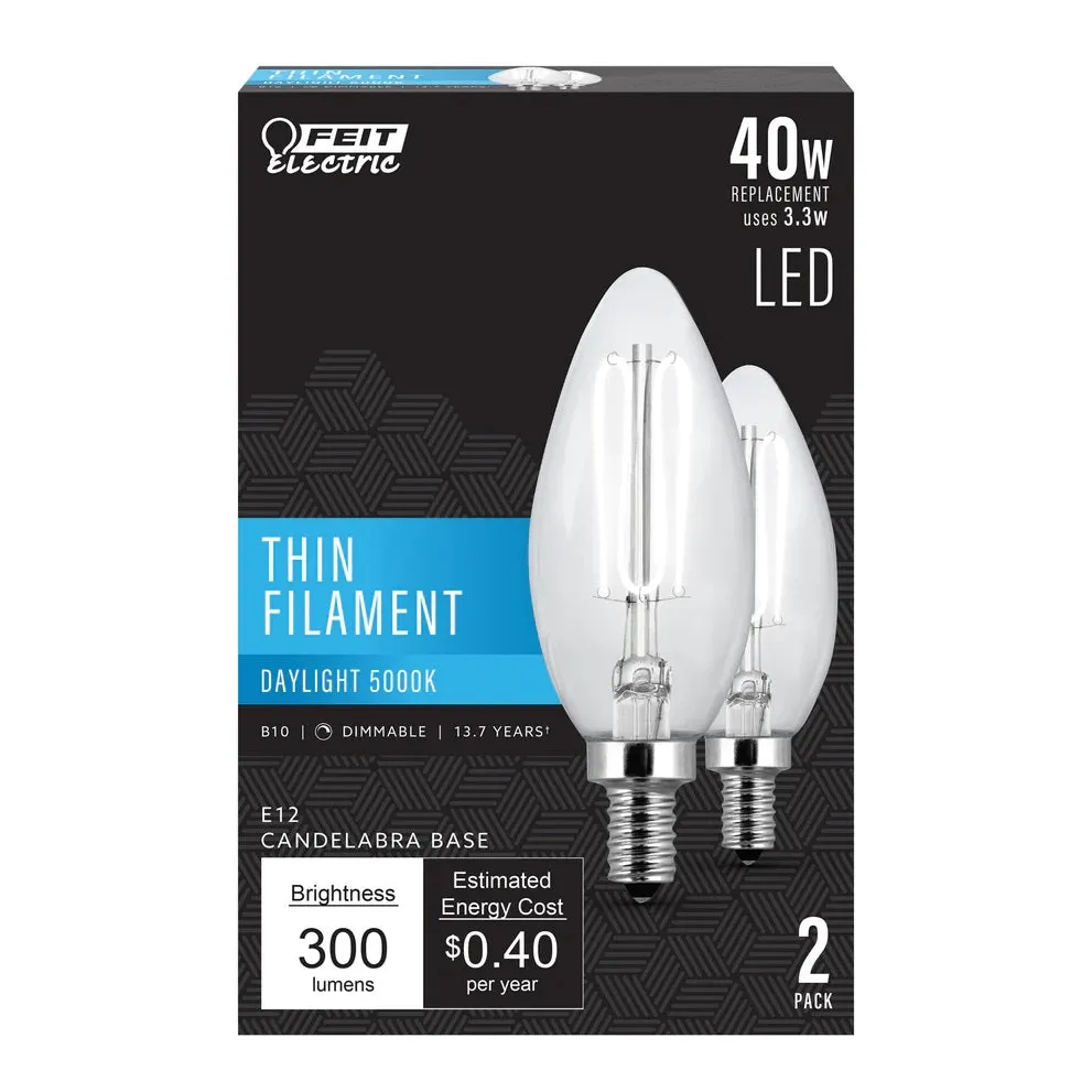 40W B10 LED Thin Filament Light Bulb CTC409