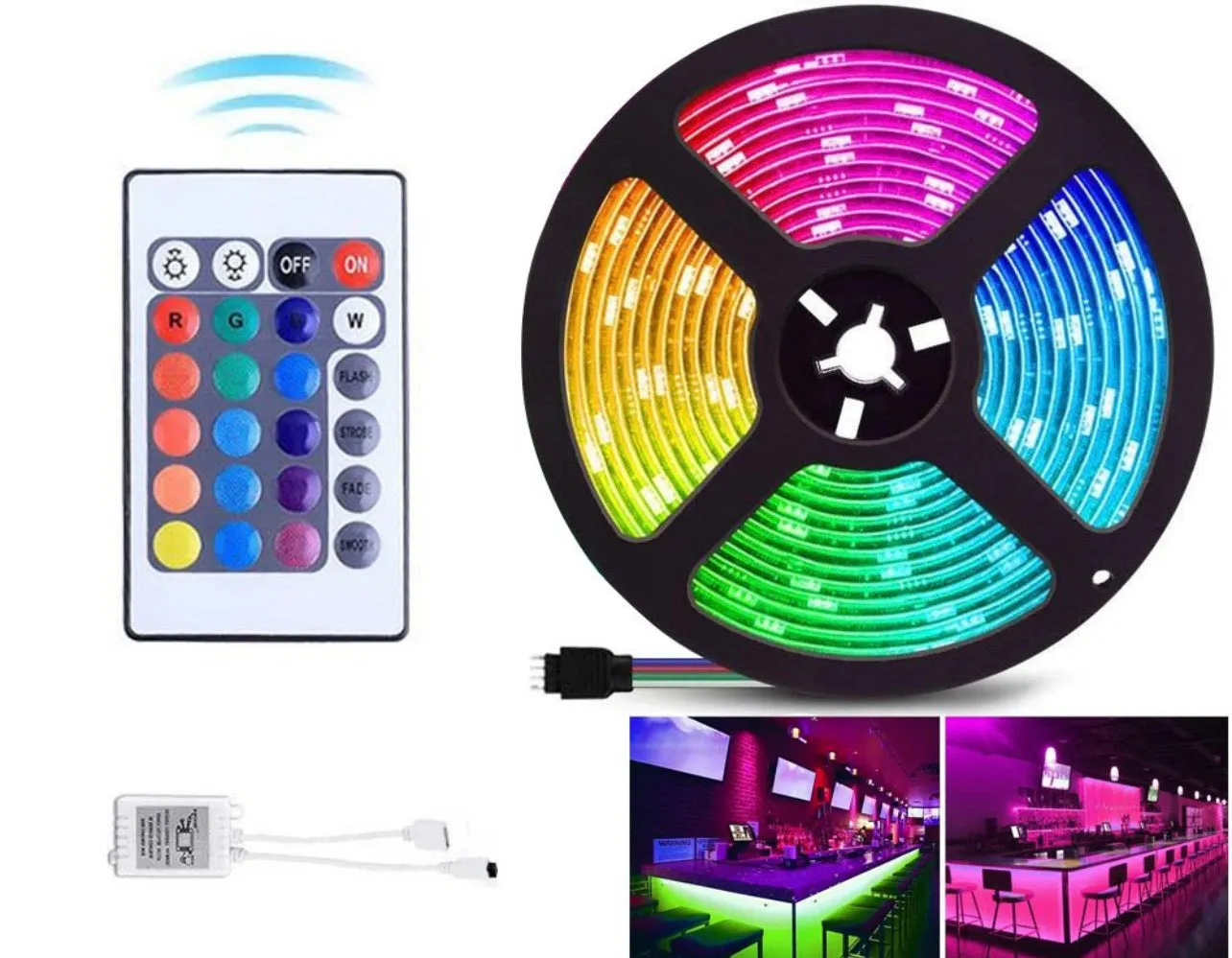 5M Multi Coloured LED strip lights nz