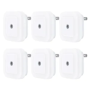 6-Pack Night Light with Smart Sensor Auto-On/Off Plug into Wall Bn-link