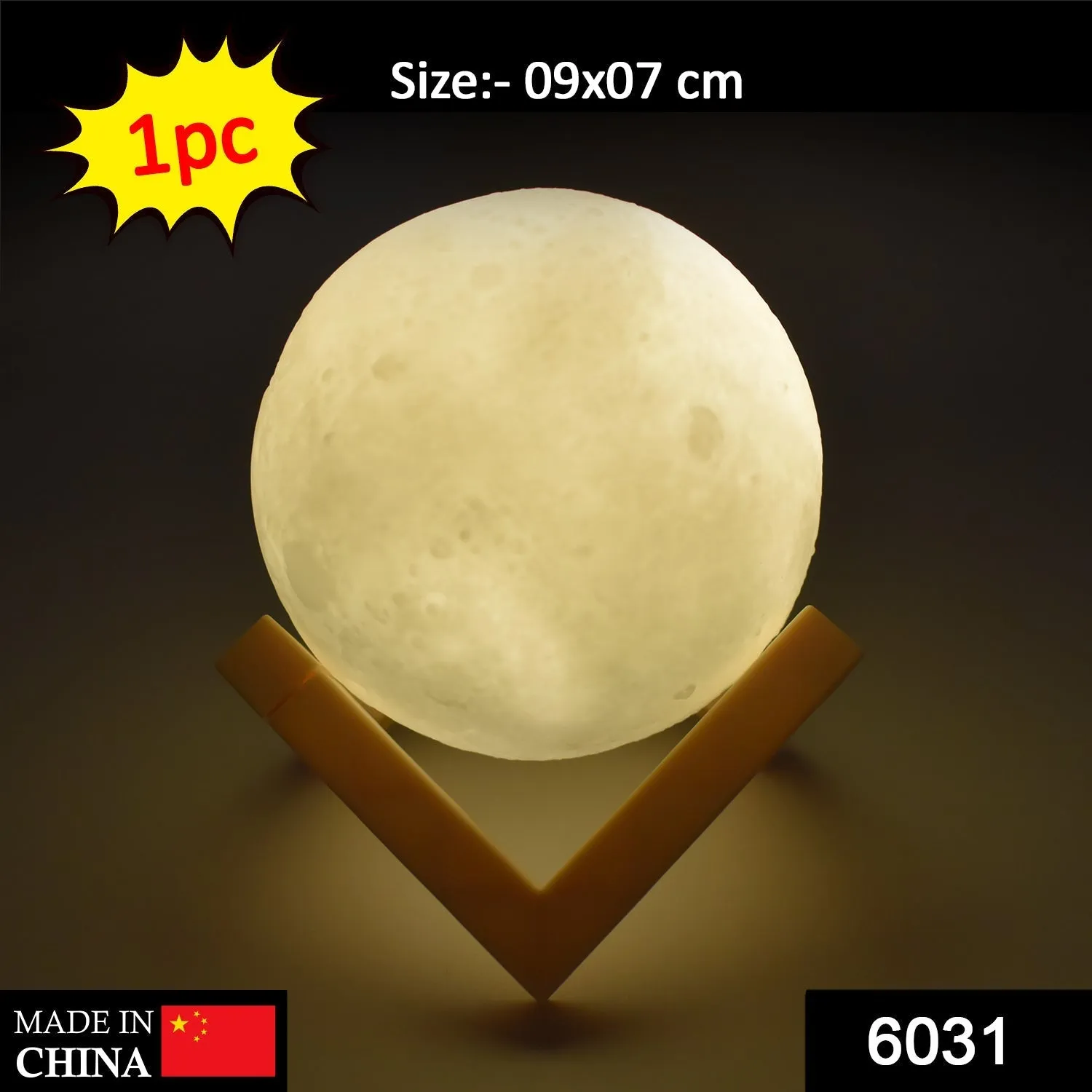 6031 3D Power Moon Lamp with Touch Control Adjust Brightness