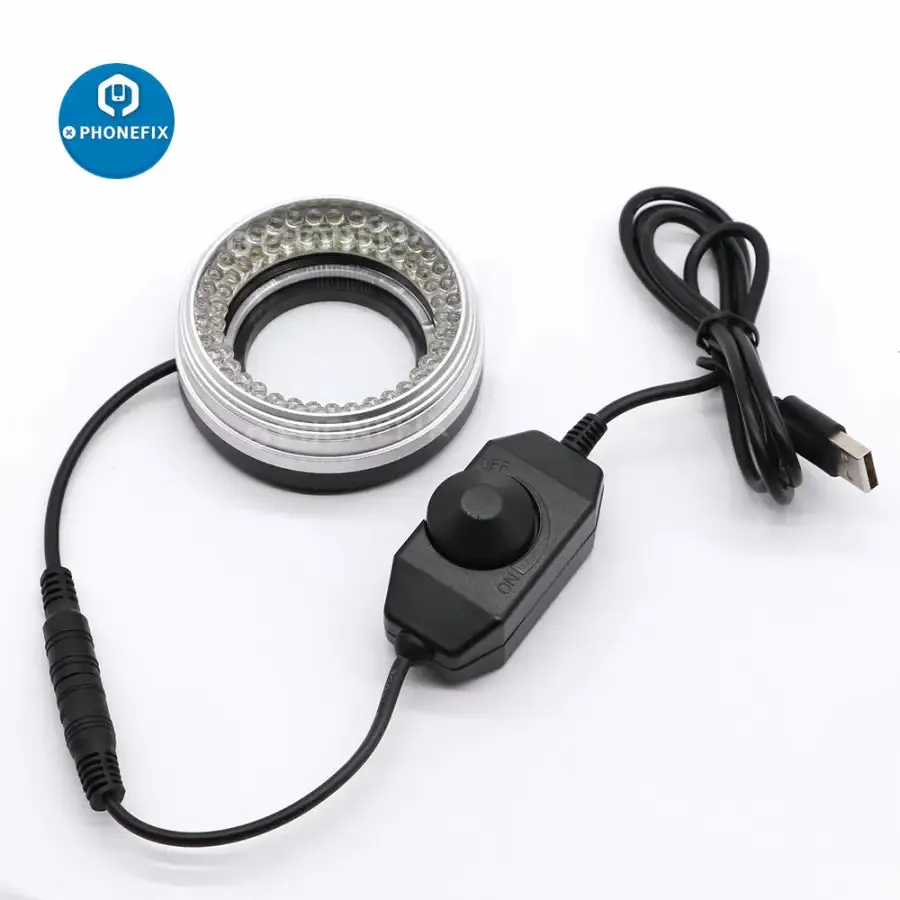 72pcs LED Ring Light for Microscopes - Adjustable Illuminator Lamp