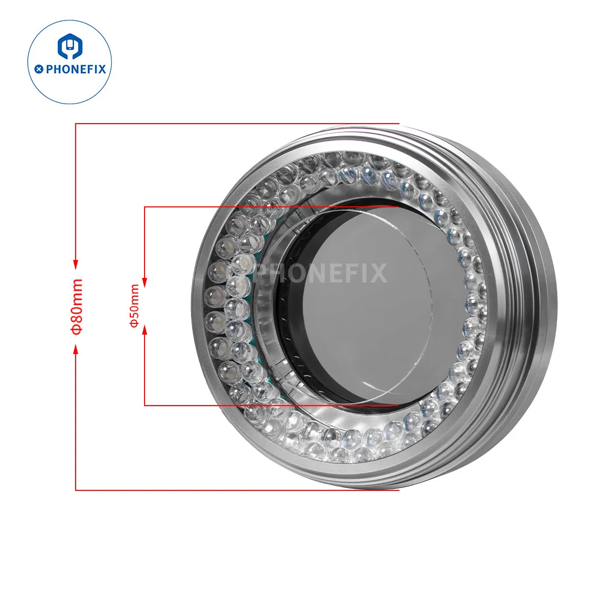 72pcs LED Ring Light for Microscopes - Adjustable Illuminator Lamp