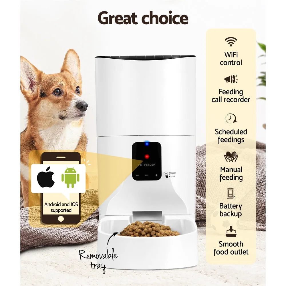 9L Smart Automatic Pet Feeder Wifi Control for Cats & Dogs i.Pet