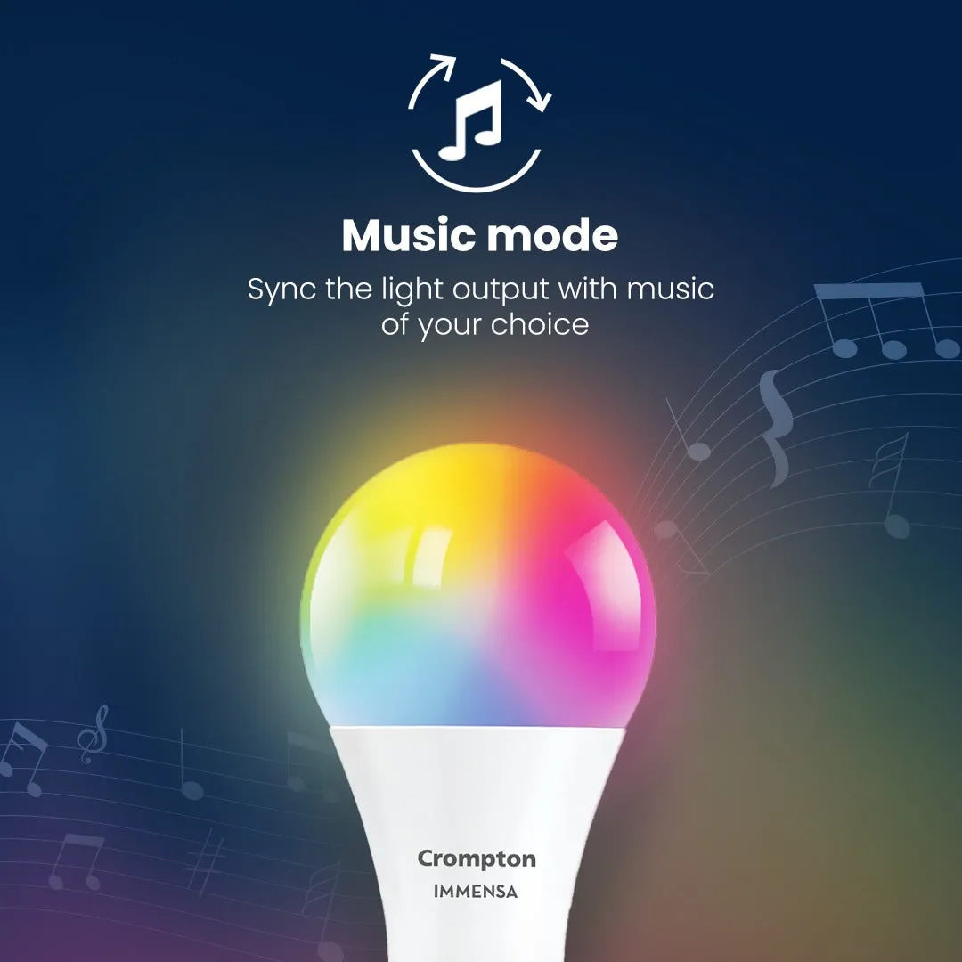 9W Immensa Smart Bulb with Music Mode (B22 Base)