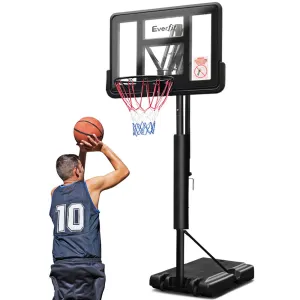 Adjustable 3.07m Basketball Hoop System with Wheels | Everfit