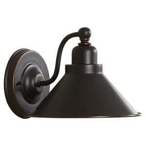 Artsy Wall 1 - Light Dimmable Mission Dust Bronze/Copper Barn Light