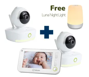 Bebcare Motion Digital Video Baby Monitor (2-Camera Bundle   Free Luna Night Light)