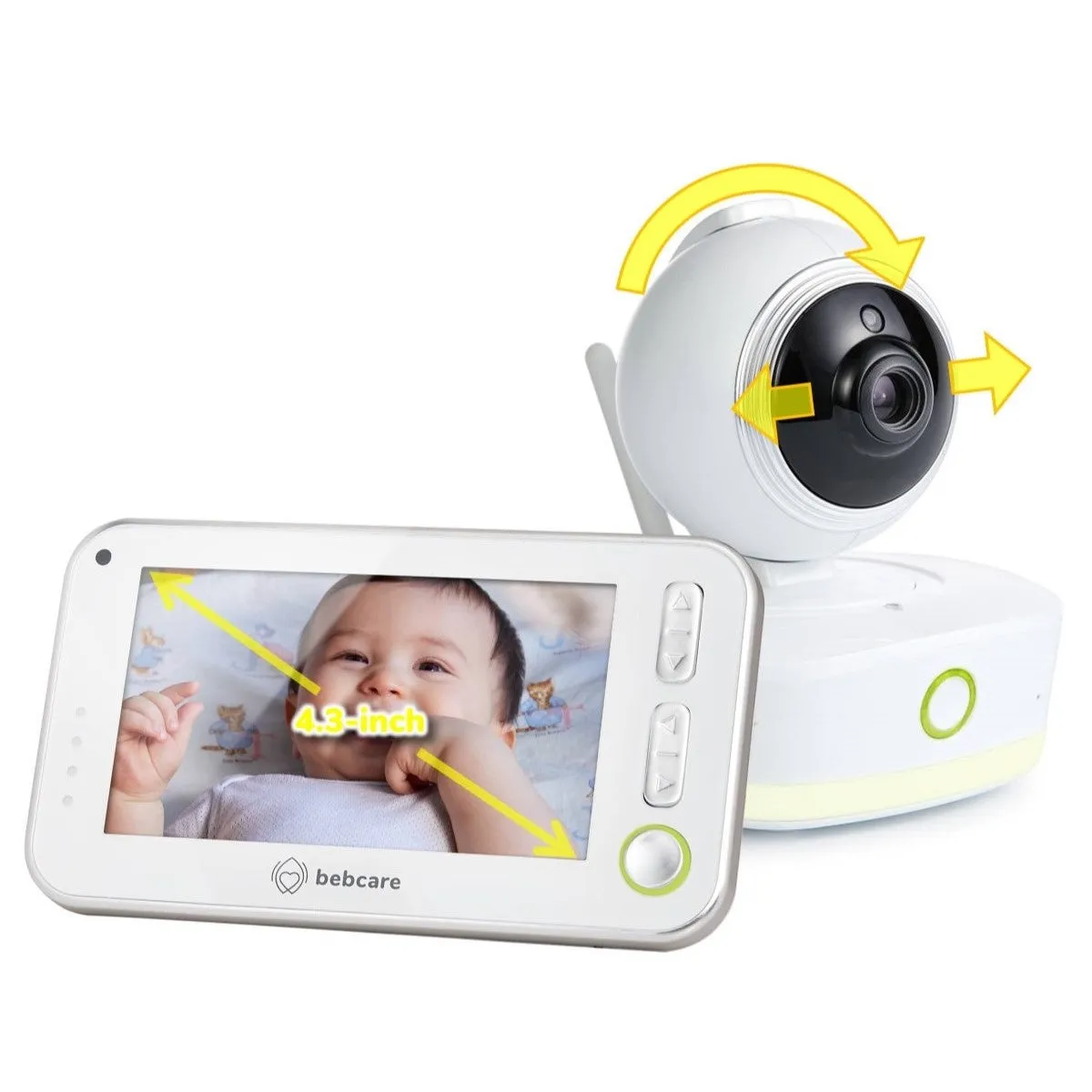 Bebcare Motion Digital Video Baby Monitor (2-Camera Bundle   Free Luna Night Light)