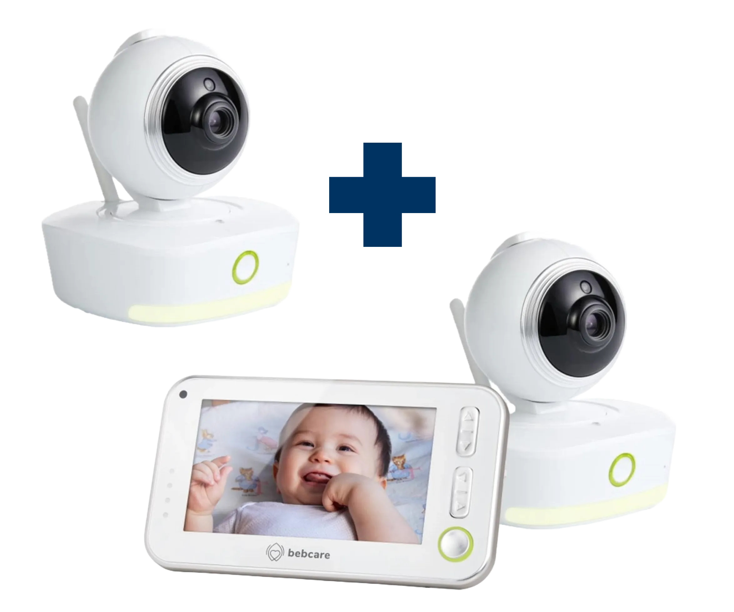 Bebcare Motion Digital Video Baby Monitor (2-Camera Bundle   Free Luna Night Light)