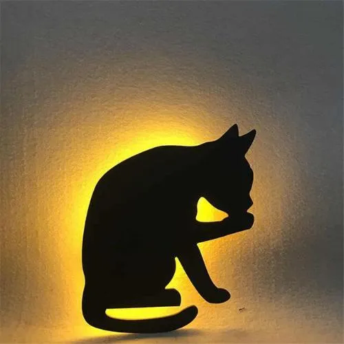 Cat Wall Night Light