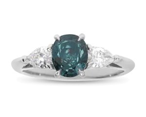 Color Change Russian Alexandrite Ring, 1.31 Carats