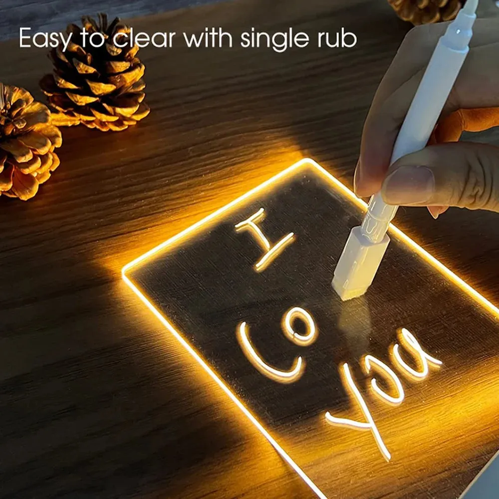 Creative Led Night Light Message Board