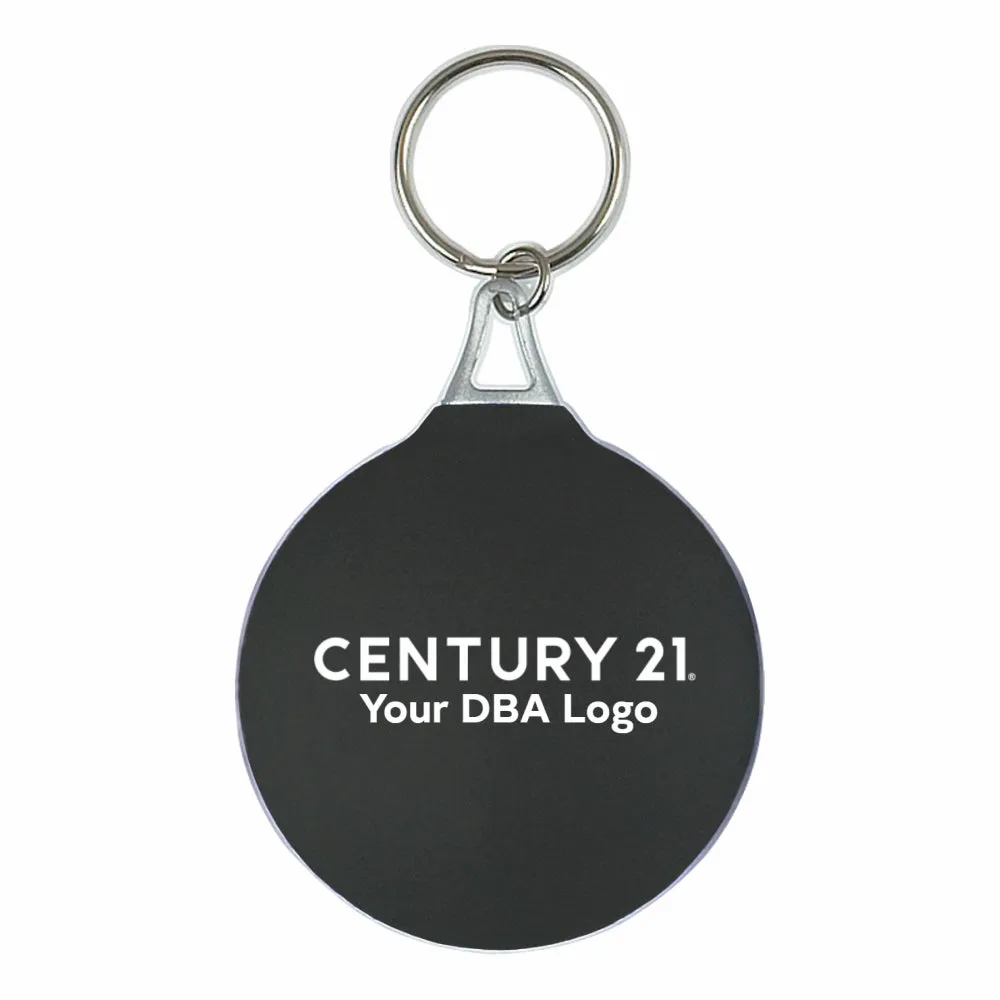 DBA Rubber Keyring With Microfiber Cleaning Cloth