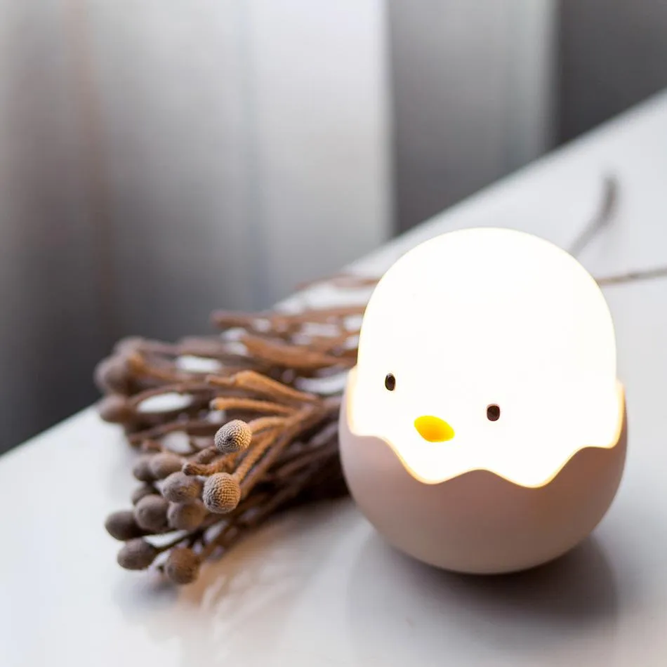 Egg Shell Chicks Light Bedroom Creative Energy-Saving Bedside Mini Baby Led Small Night Lamp Charging Sleeping Light