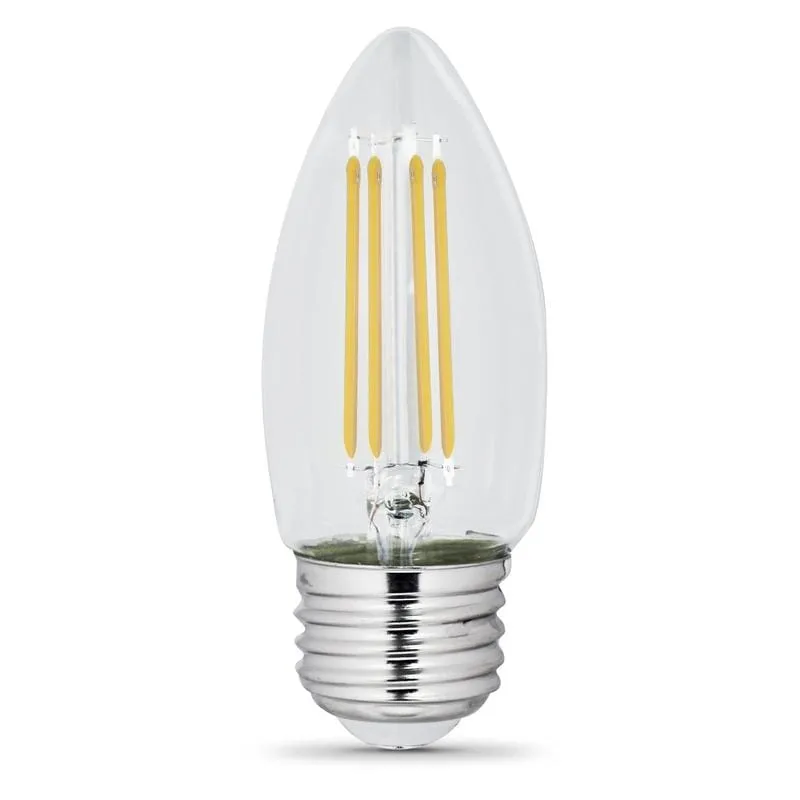 FEIT Electric  Enhance  B10  E26 (Medium)  Filament LED Bulb  Soft