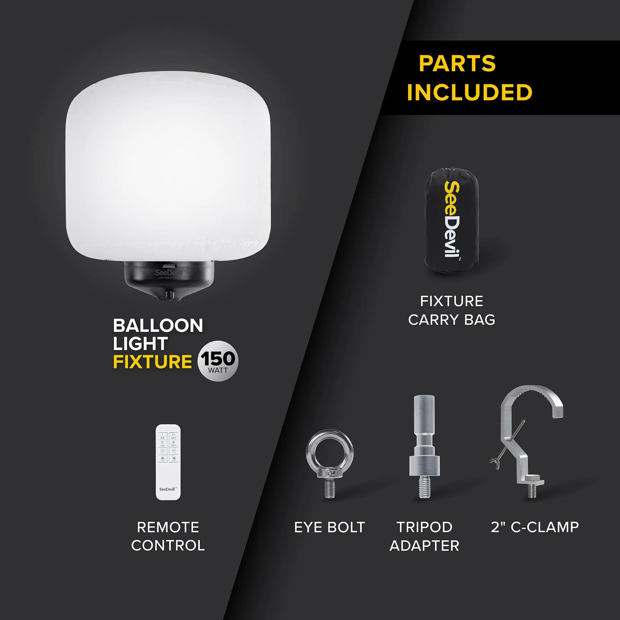 G3 150 Watt Balloon Light Fixture