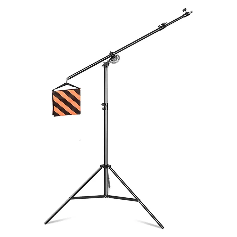 Heavy Duty 390cm / 13ft Photographic Boom Stand and Counterweight (5kg Load)