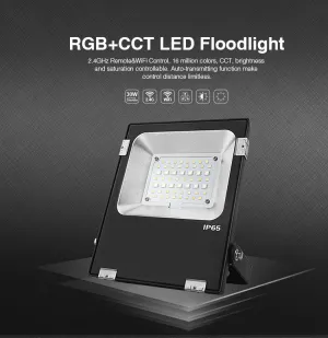 IP65 2.4G RF Wireless Control 20W Smart RGB CCT LED Flood Light