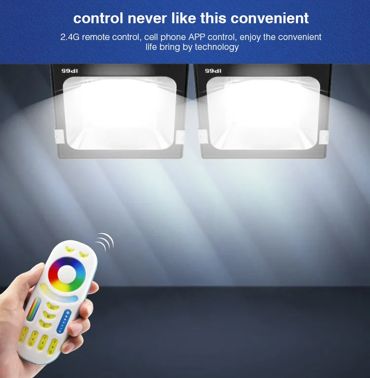 IP65 2.4G RF Wireless Control 20W Smart RGB CCT LED Flood Light