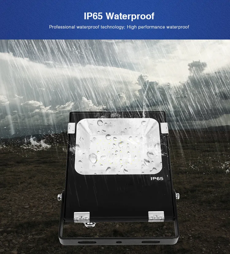 IP65 2.4G RF Wireless Control 20W Smart RGB CCT LED Flood Light