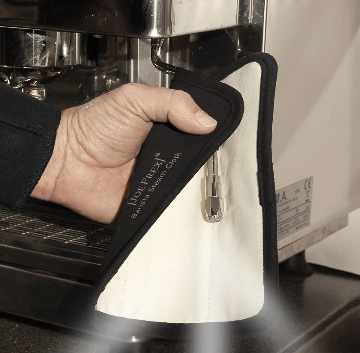 JoeFrex Barista Steam Micro Fiber Cloth, Black