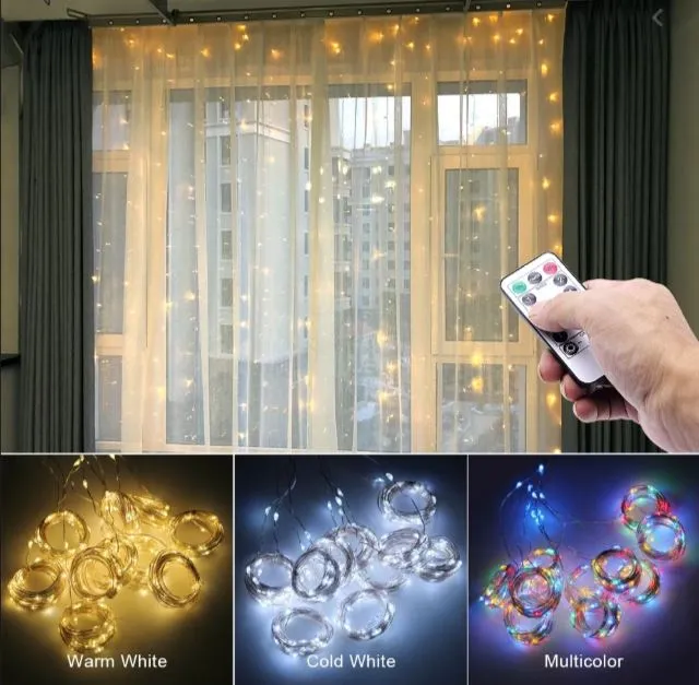 LED USB Powered  Curtain lights