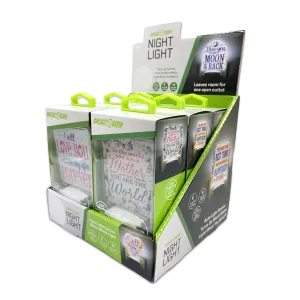 Light Sensor Night Light AC Wall - 6 Pieces Per Retail Ready Display 25122