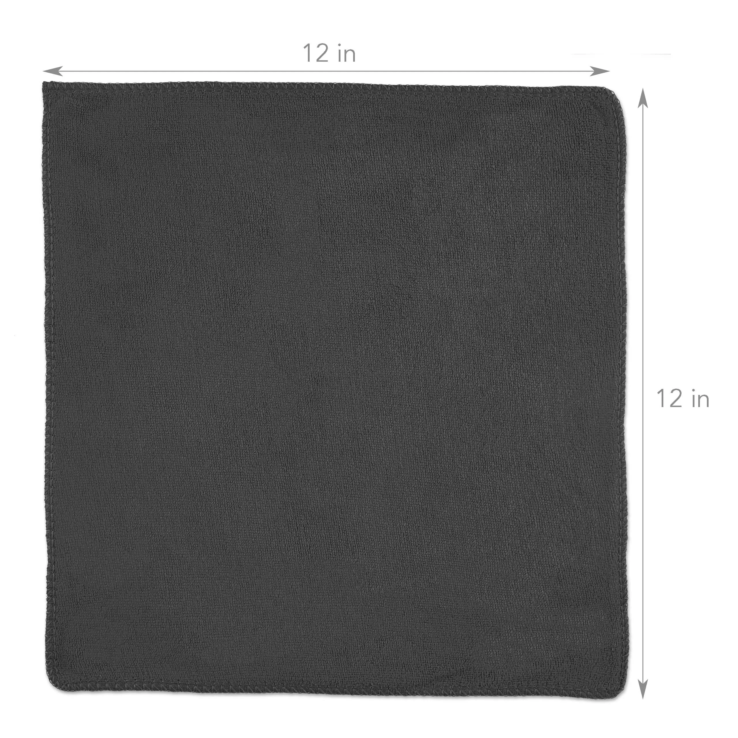 Microfiber Cleaning Cloth 6 Microfiber Cleaning Cloths In White Grey Black