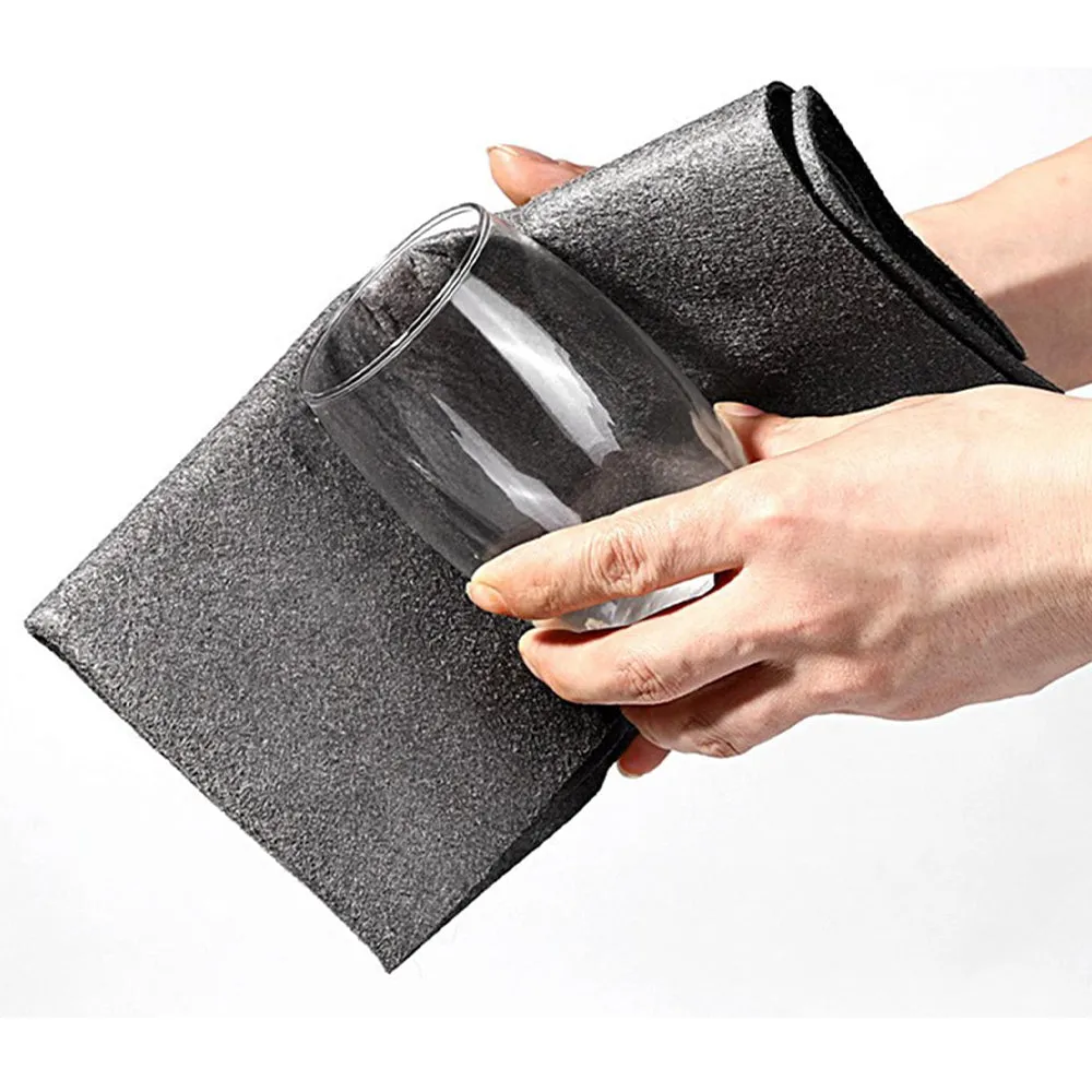 Microfiber Thickened Cleaning Cloth Non-Scratch Reusable Rag