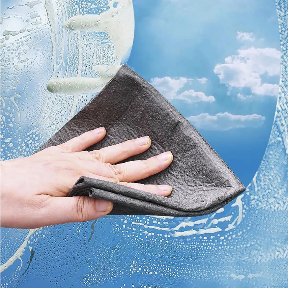 Microfiber Thickened Cleaning Cloth Non-Scratch Reusable Rag