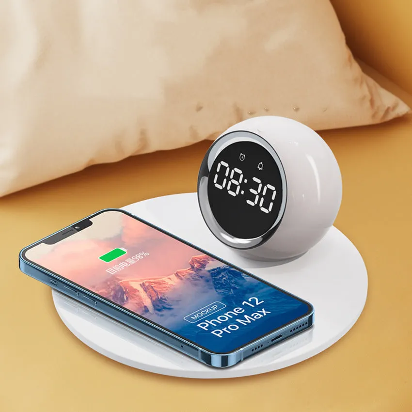 New Creative Alarm Clock Wireless Charging