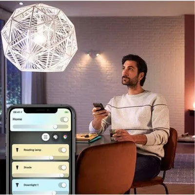 New - Philips Hue 2pk BR30 Warm-To-Cool LED Smart Bluetooth Lights and Bridge Compatible