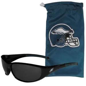 Philadelphia Eagles Sunglass and Bag Set